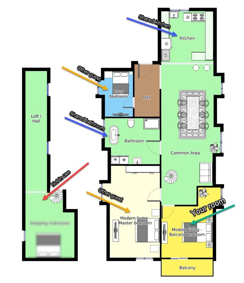 Aday - Modern Living - Balcony Room Aalborg Exterior photo
